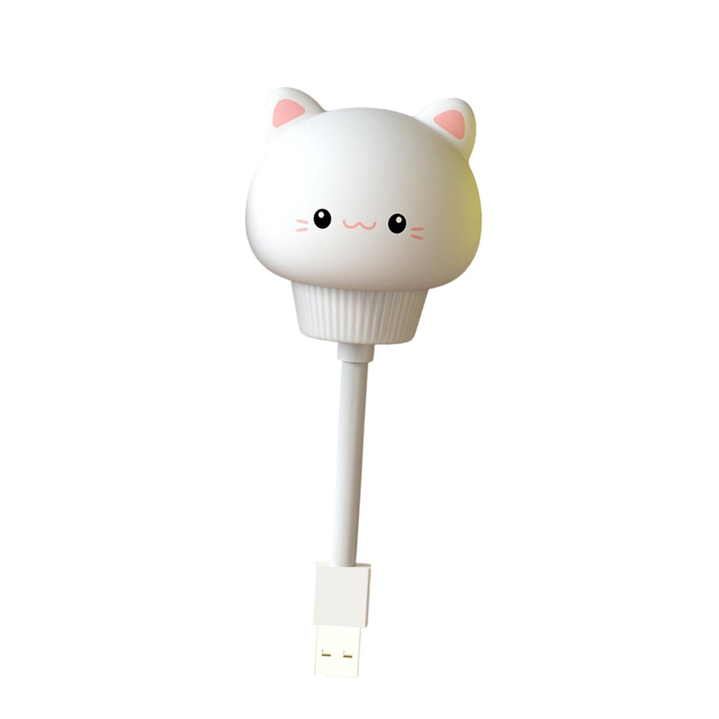 Night Light Under Cabinet Decorations Mini for Bedroom Kitchen Baby Girls White kitten