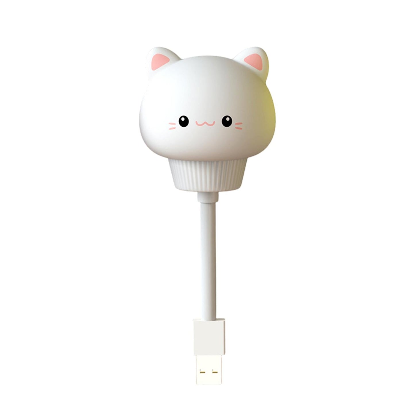 Night Light Under Cabinet Decorations Mini for Bedroom Kitchen Baby Girls White kitten