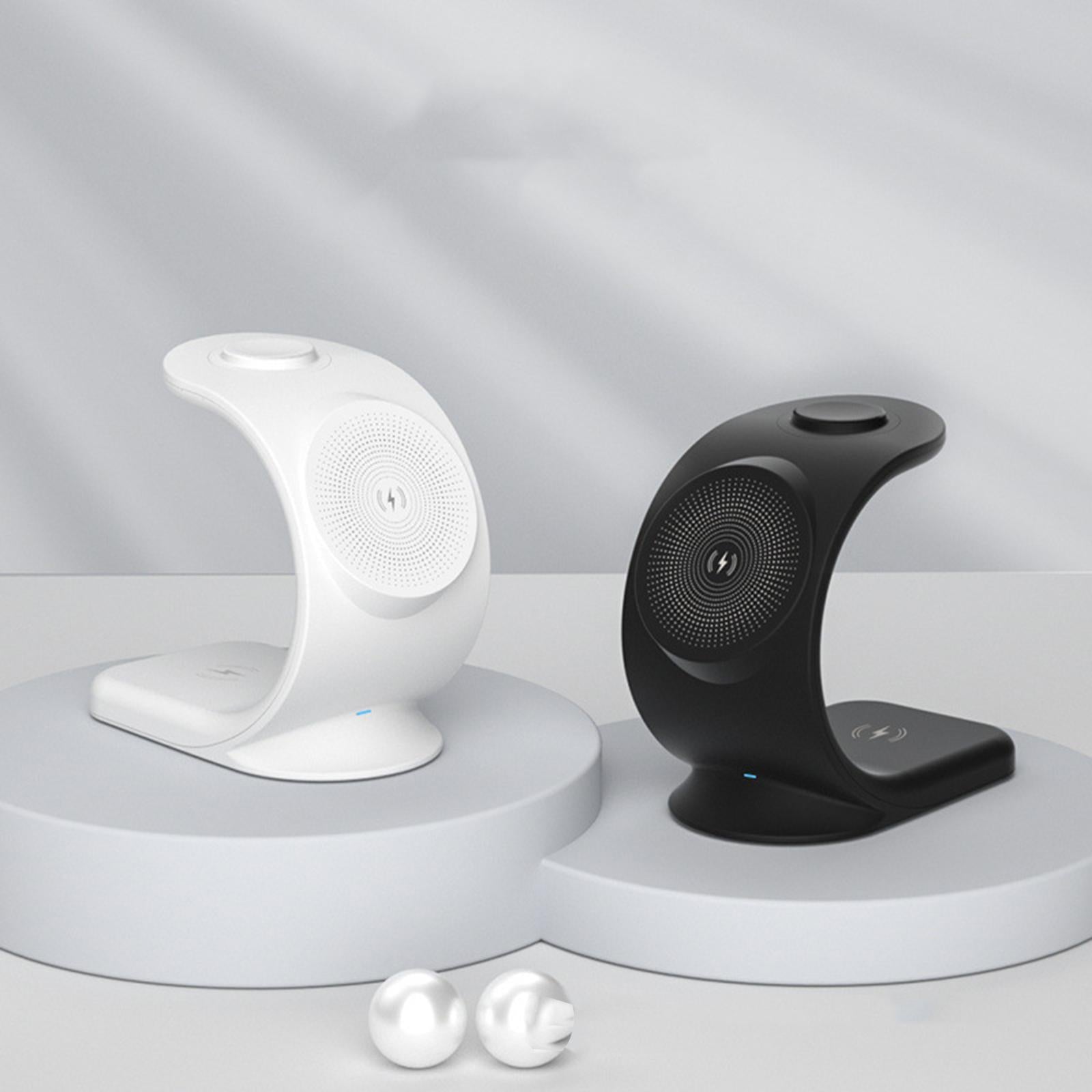 3 in 1 Wireless Magnetic Charger for Earphones 12 Max Pro 11/x/xr iwatch White