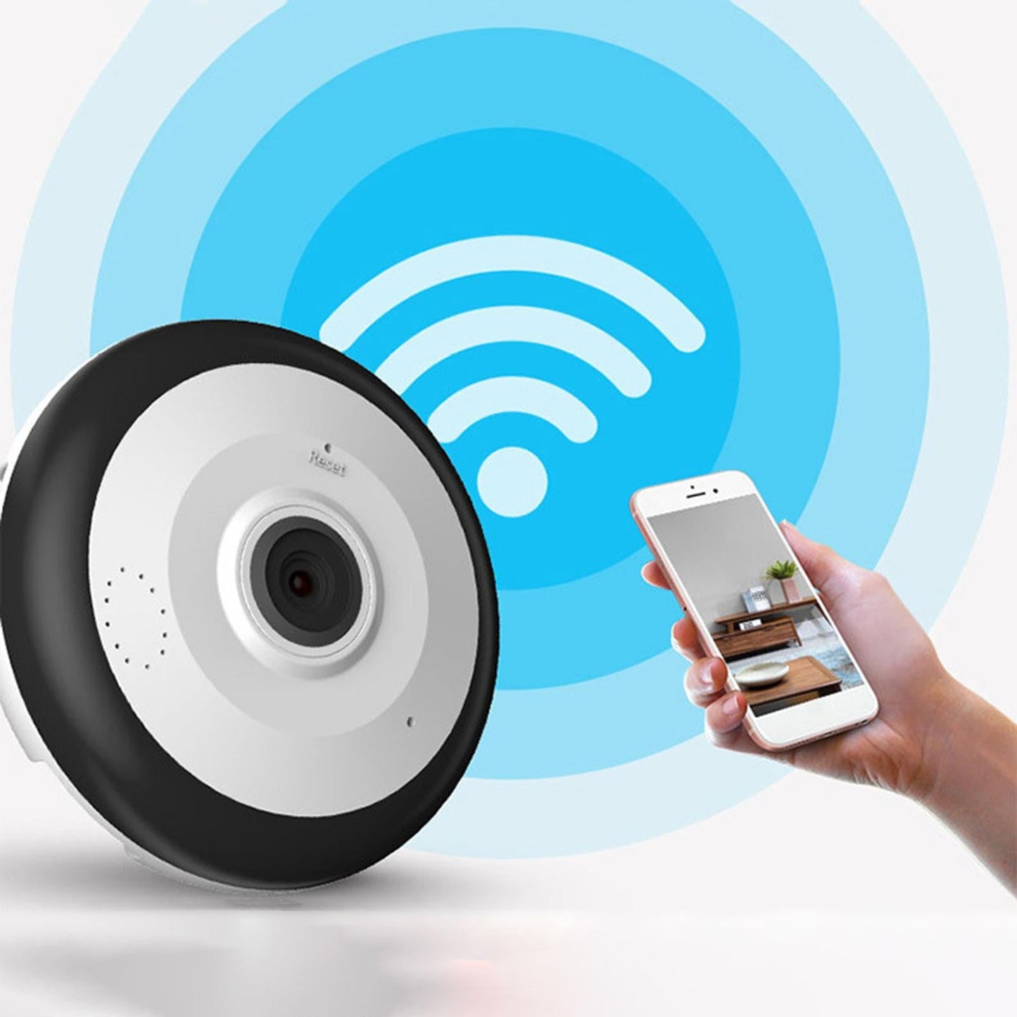 Mini Camera Dual Way Talking 360 Panoramic Fisheye Lens for Car Video 5MP