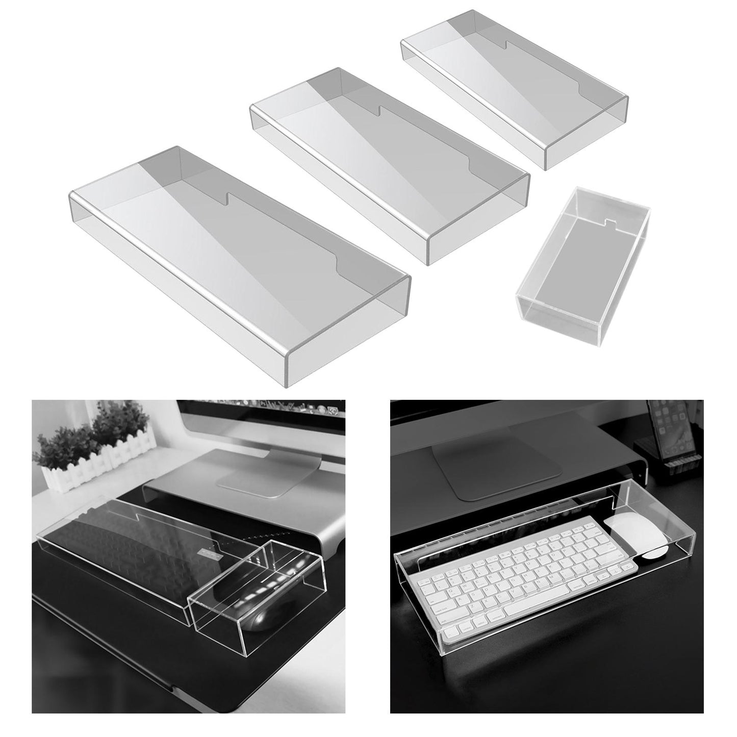 Acrylic Protective Anti Dust Keyboard Cover for Keyboard & Mouse Universal Mouse Cover