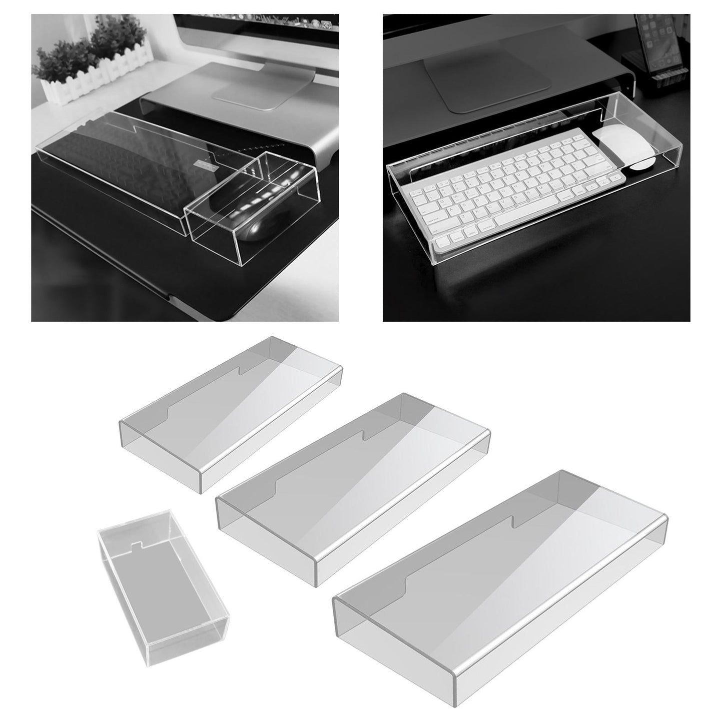 Acrylic Protective Anti Dust Keyboard Cover for Keyboard & Mouse Universal Mouse Cover