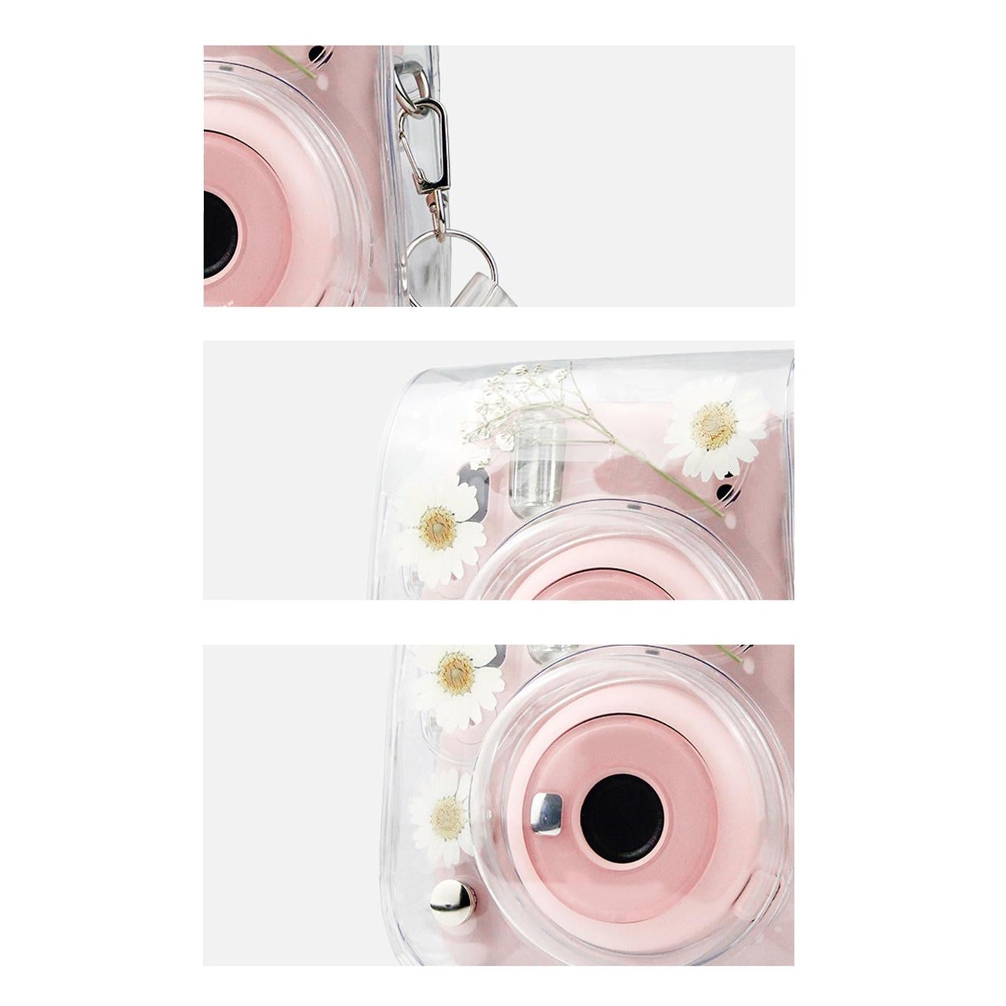 Camera Case Portable PVC Material Adjustable Strap for Instax Mini 11 9 8 Yellow