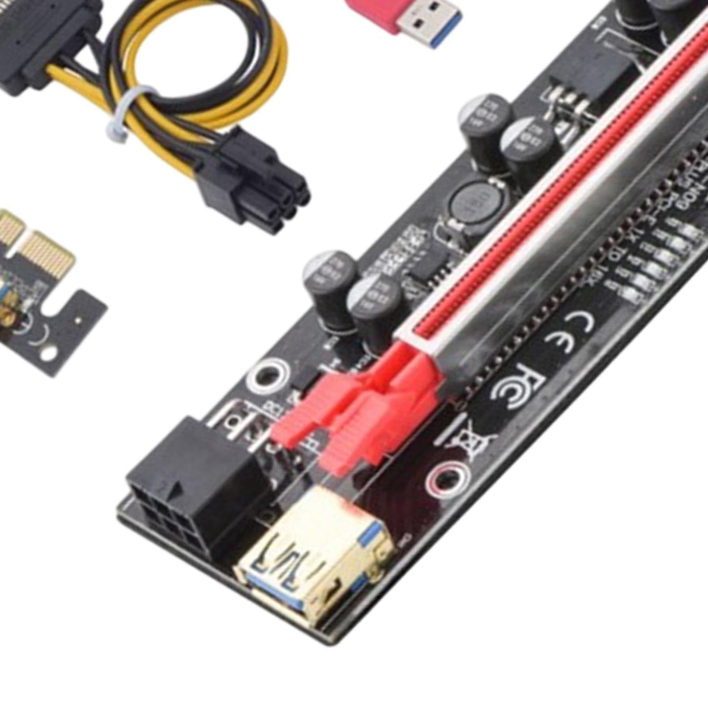 Graphics Card USB 3.0 Ver 010S Plus 1x 16x Multiplier for GPU Mining Powered Single  Interface