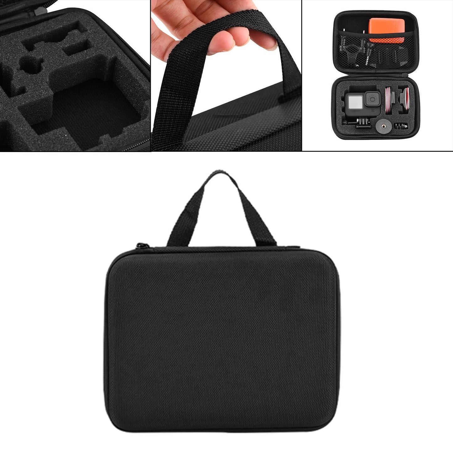 Camera Storage Case for Pro Camera 9 10 with Mesh Pocket Easy Opening Medium