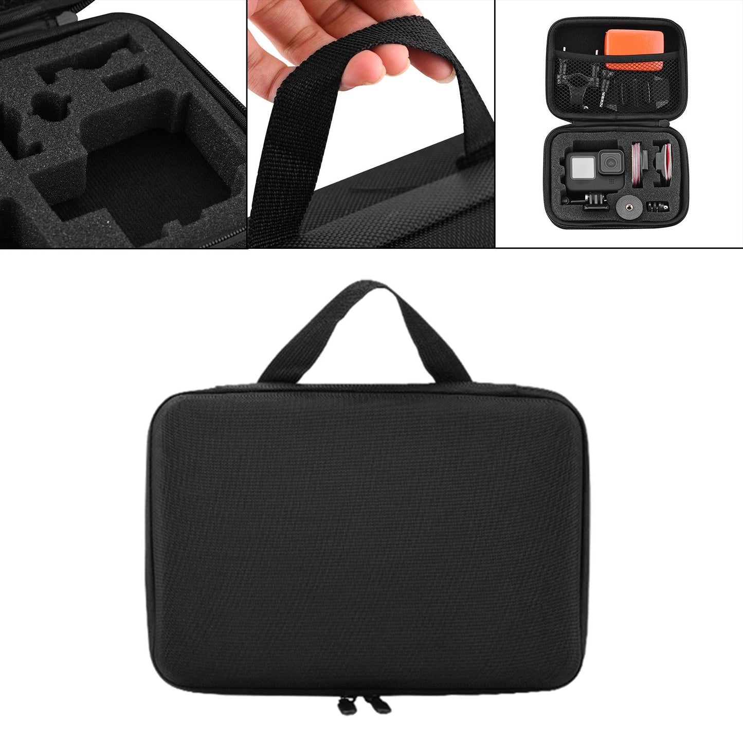 Camera Storage Case for Pro Camera 9 10 with Mesh Pocket Easy Opening Small