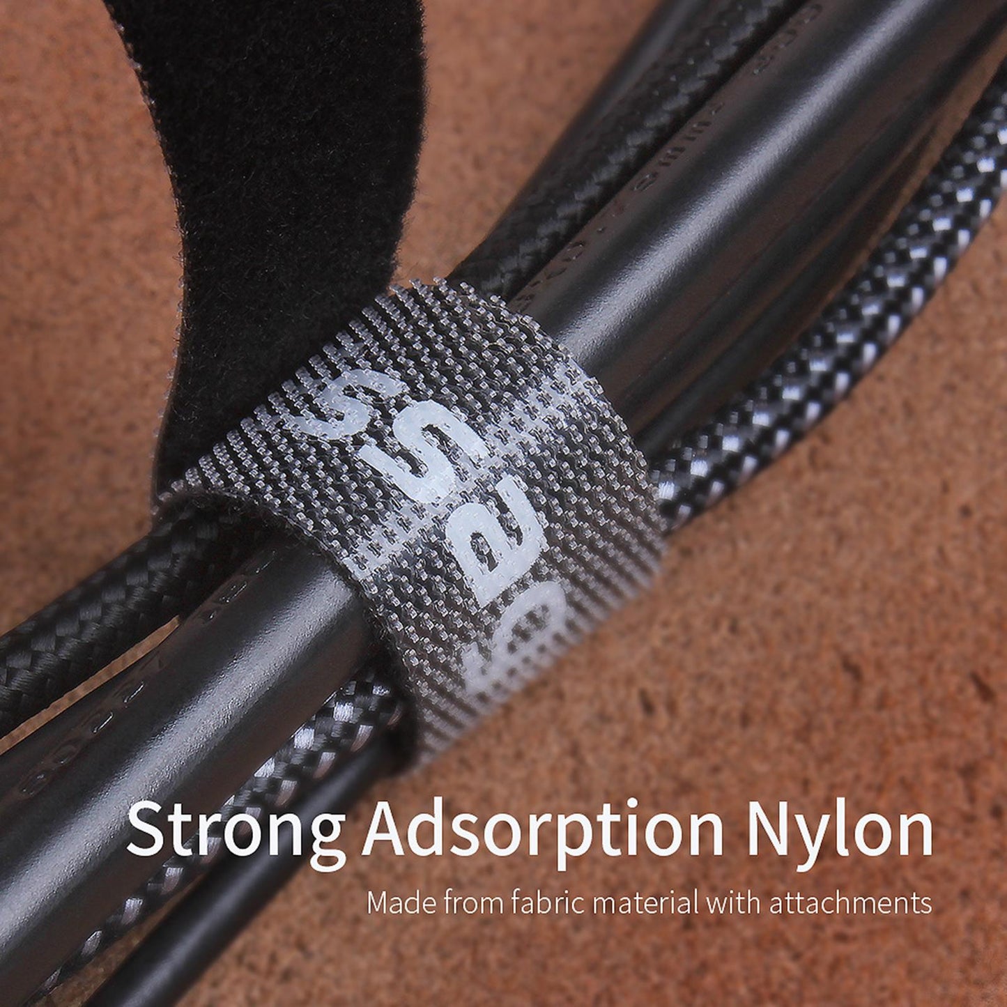 Cable Organizer Strong Adhesion Freely Tailor Reusable for Home Office 0.5m
