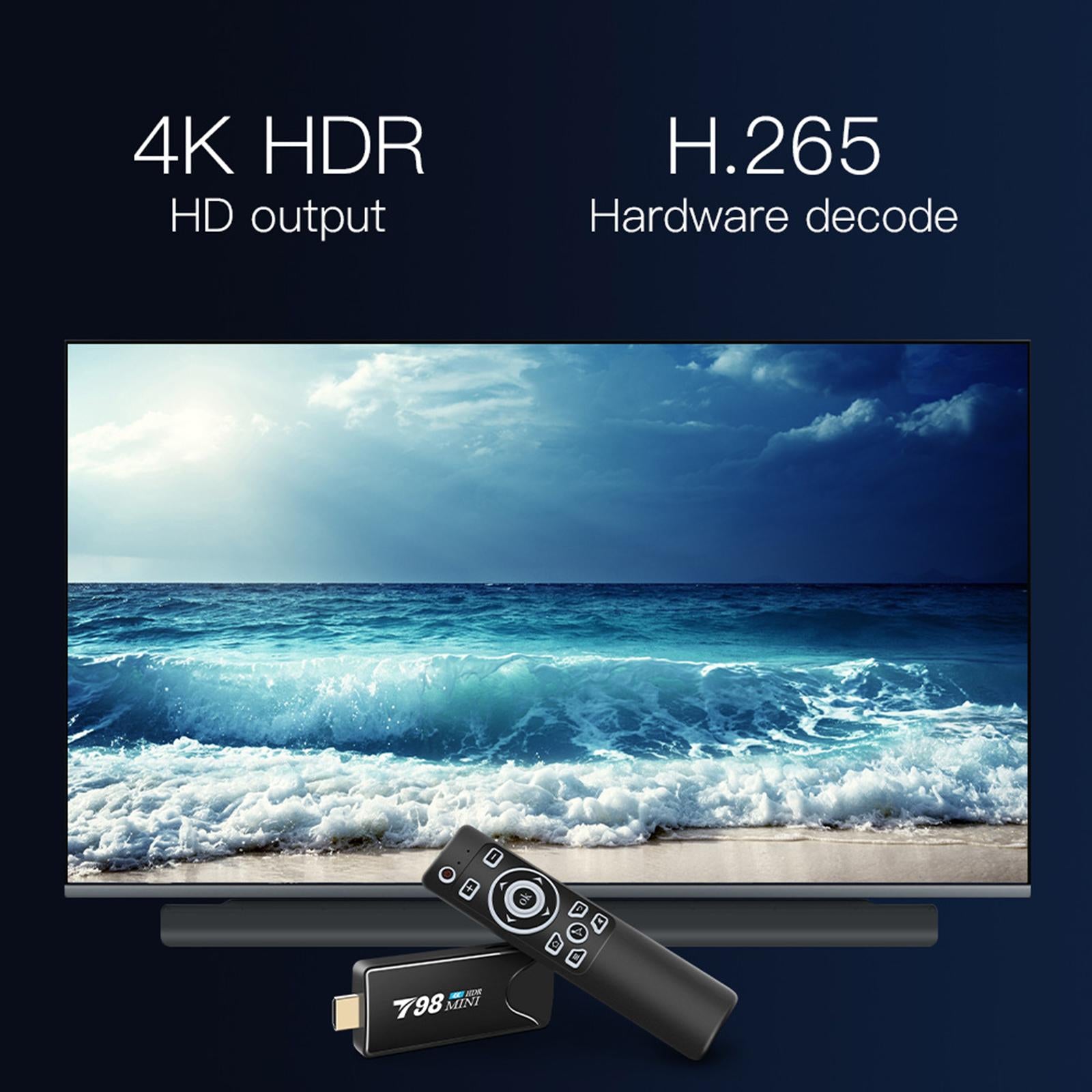 TV stick Media Player T98mini Android 10 2.4G/5G BT4.2 RK3318 4K 2G 8G AU
