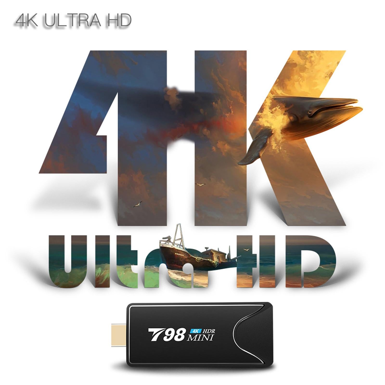 TV stick Media Player T98mini Android 10 2.4G/5G BT4.2 RK3318 4K 2G 8G AU