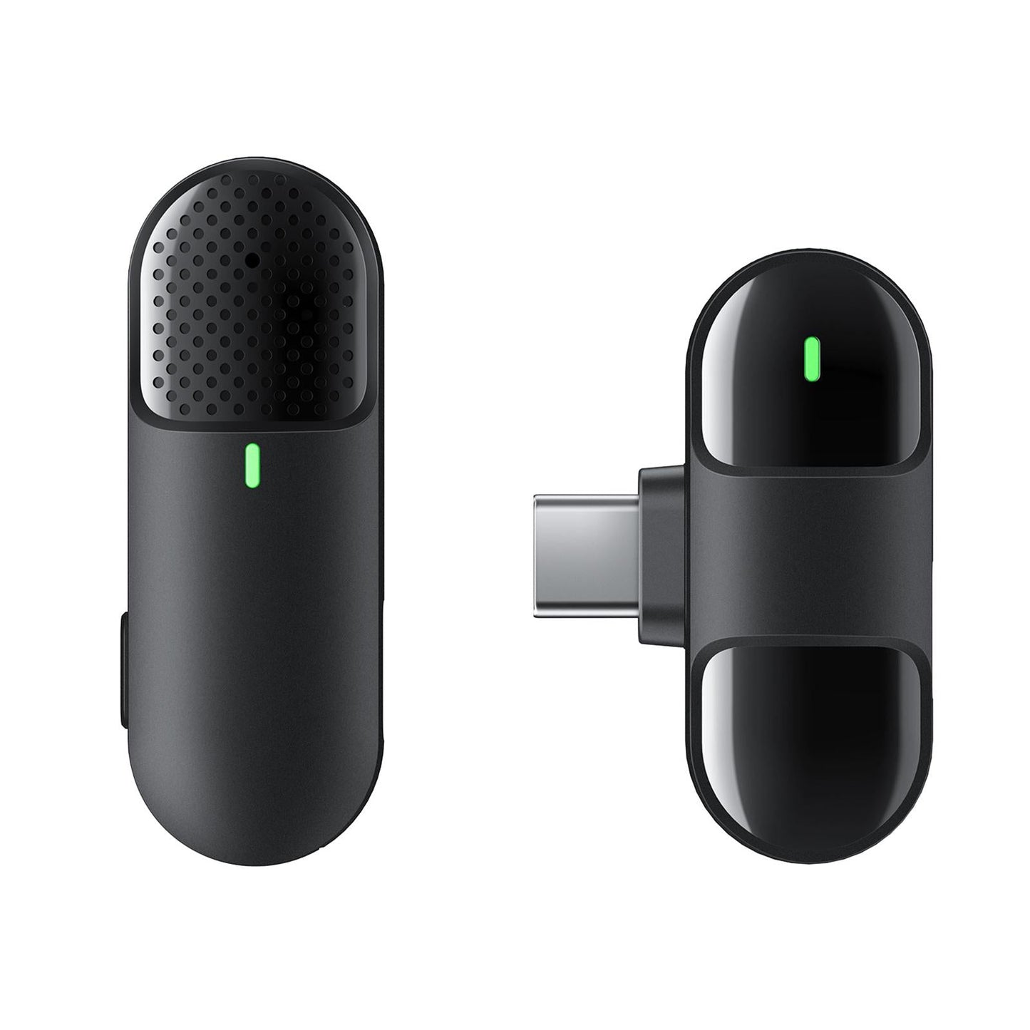 Lavalier Microphone for Android iOS Phone Live Broadcast Interviewers Black
