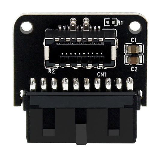 USB3.0 19P/20P to Type-C 24Pin Front Type C 90 Degree Adapter for PC  PH73A
