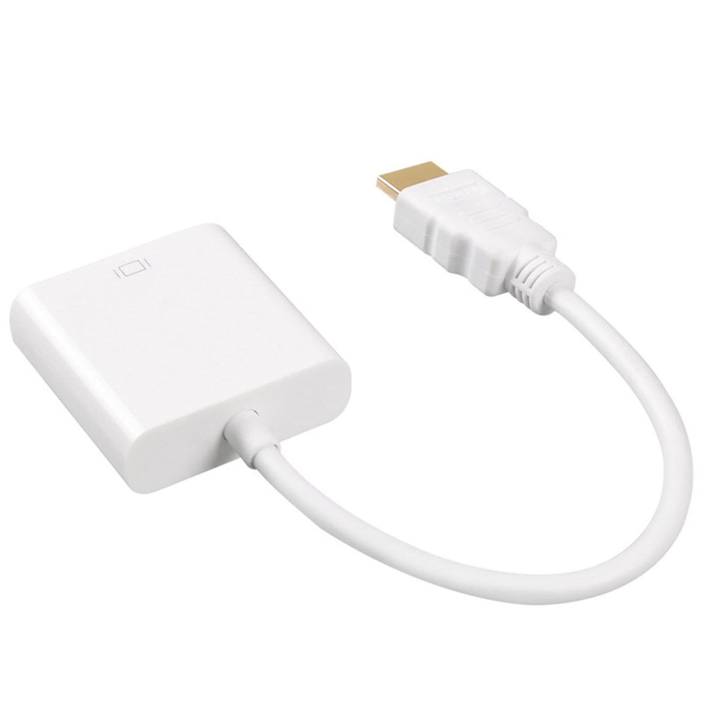 HDMI Cable HDMI to VGA 1080P Video Cable for Desktop PC White