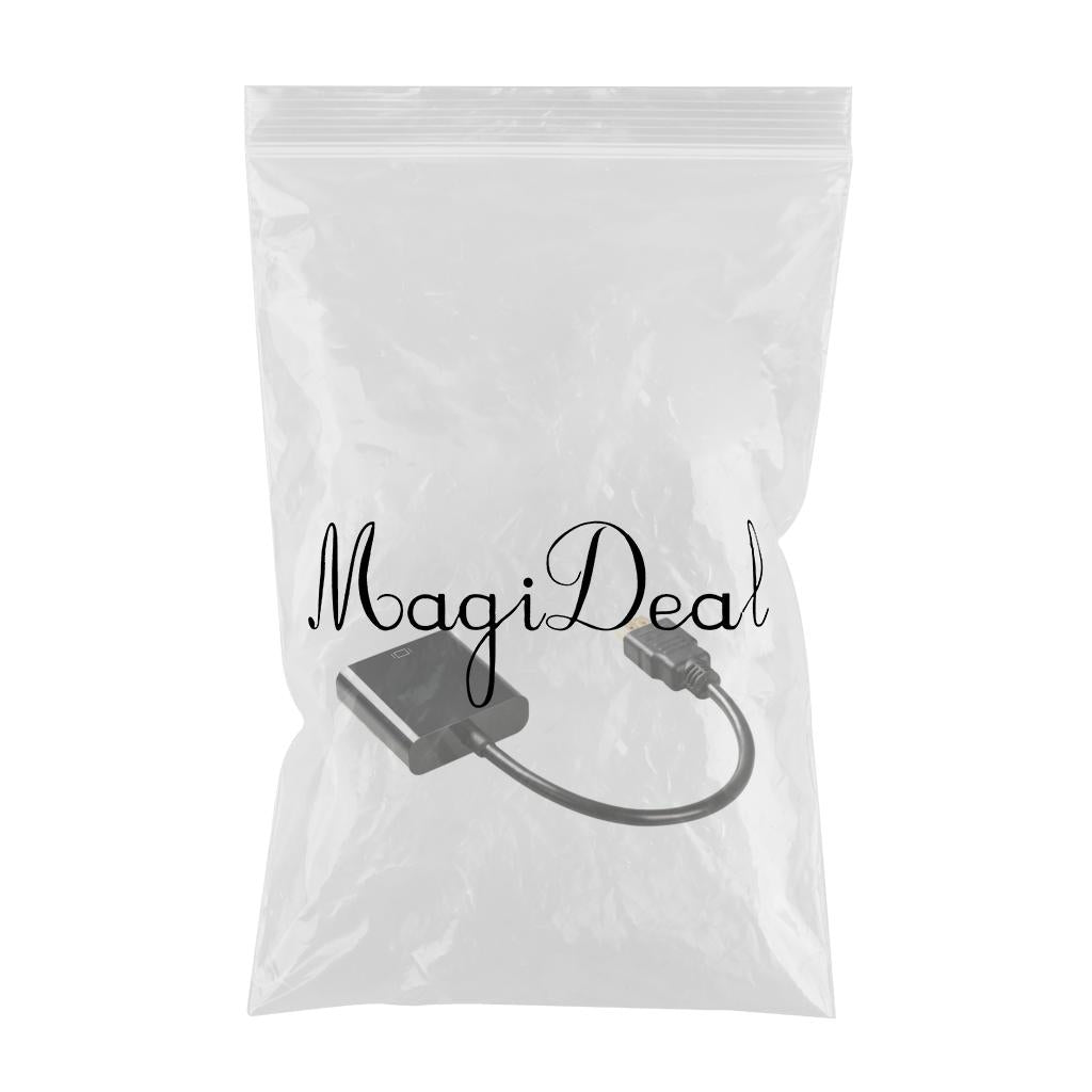 HDMI Cable HDMI to VGA 1080P Video Cable for Desktop PC Black