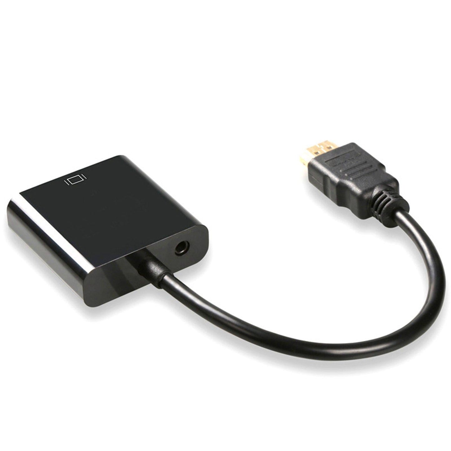 HDMI Cable HDMI to VGA 1080P Video Cable for Desktop PC Black with audio