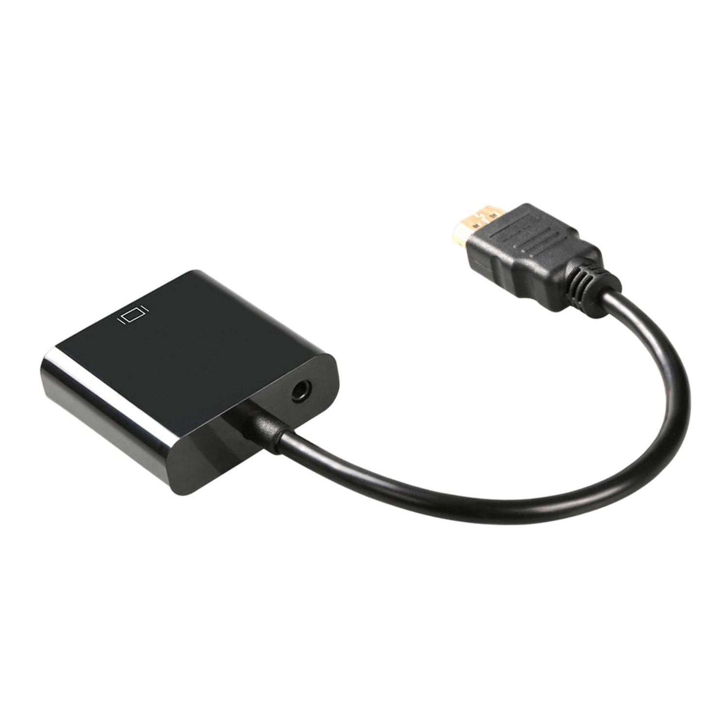 HDMI Cable HDMI to VGA 1080P Video Cable for Desktop PC Black with audio