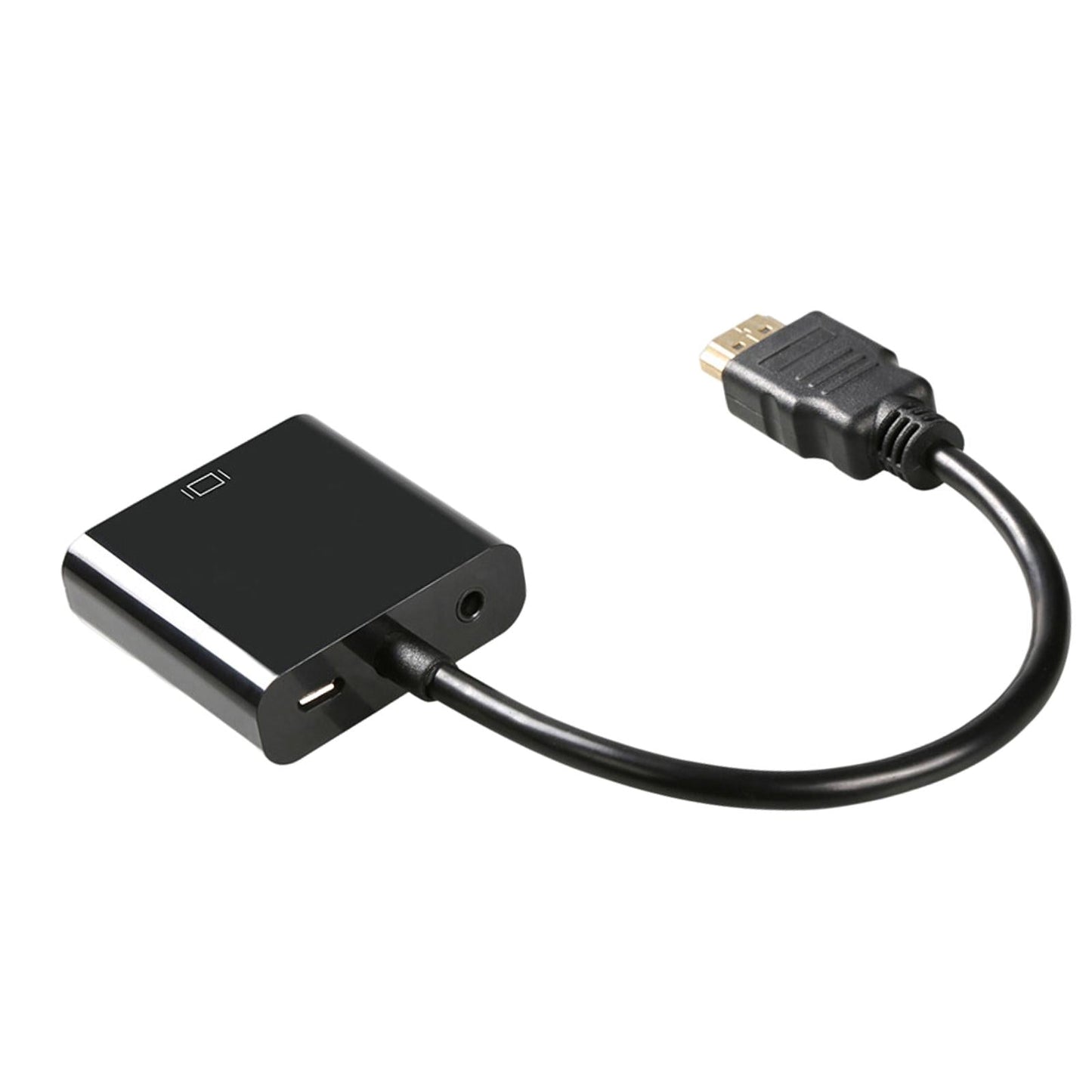 HDMI Cable HDMI to VGA 1080P Video Cable for Desktop PC Black audio power