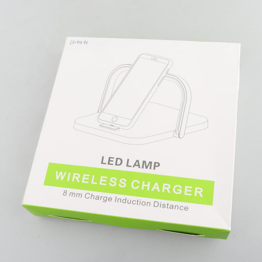 Qi Wireless Charging with Light 10W Desk Lamp Nightlight for Bedroom  blue
