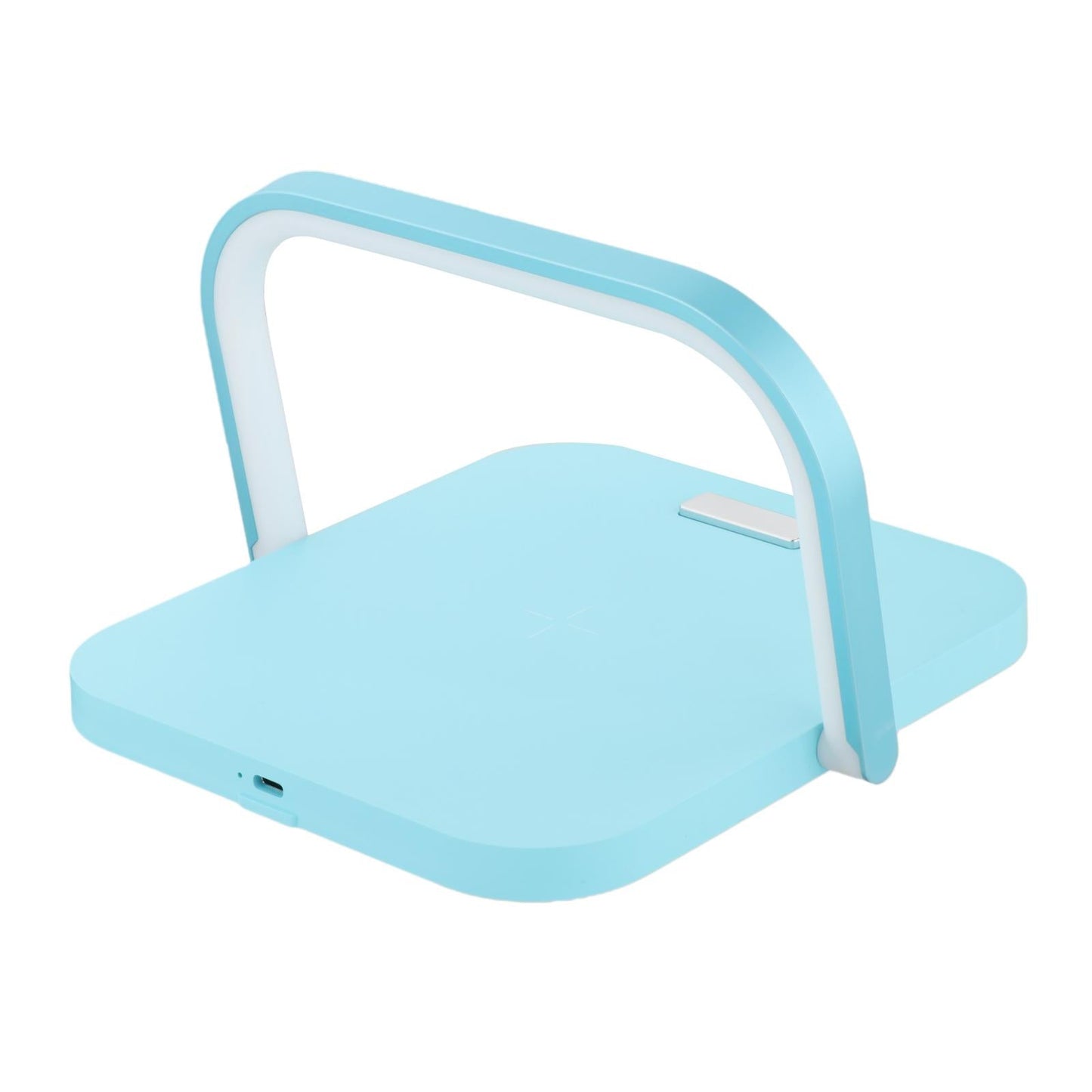Qi Wireless Charging with Light 10W Desk Lamp Nightlight for Bedroom  blue
