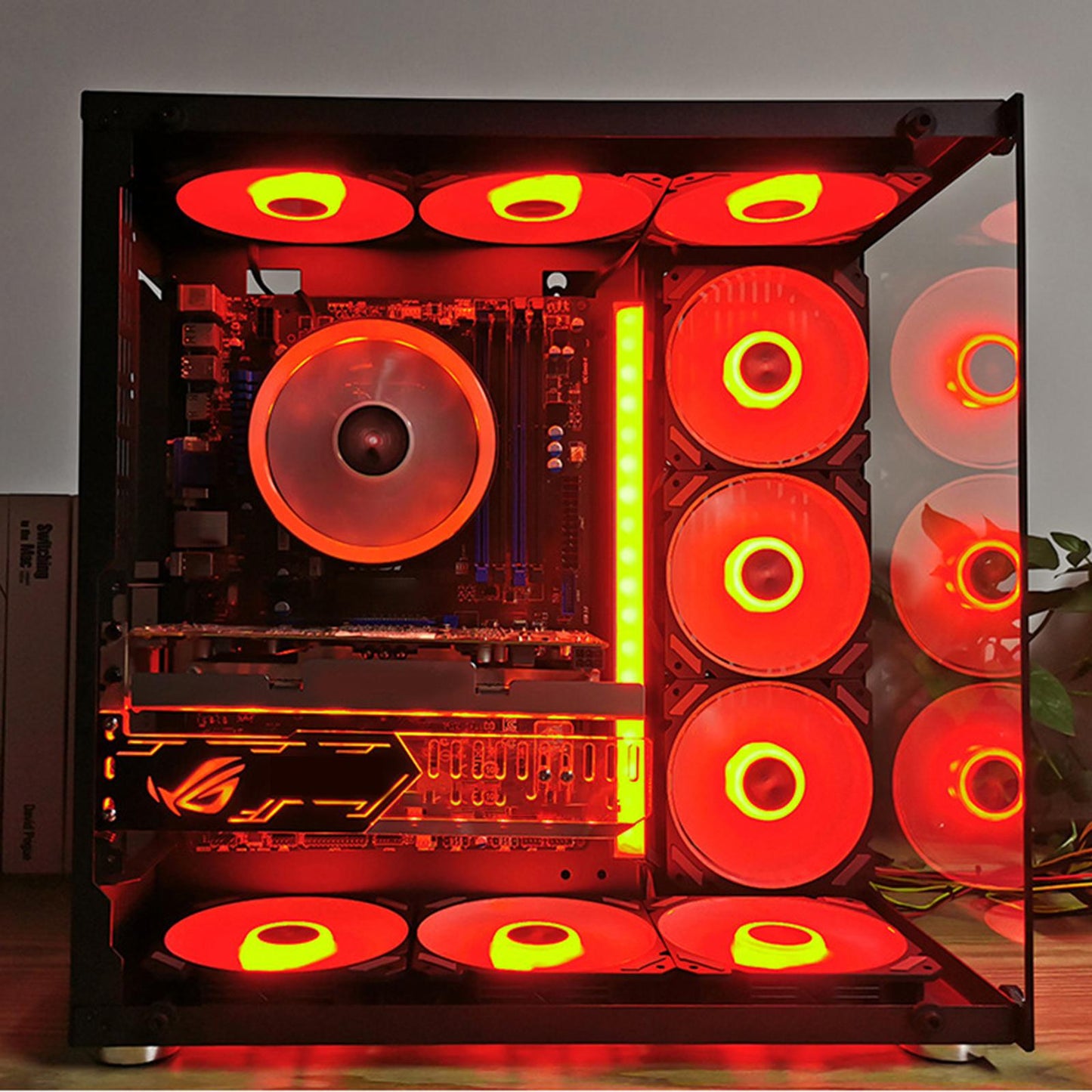 CPU Cooler RGB Quiet Fan for Teblets Computer Laptops Continuous RGB Loop