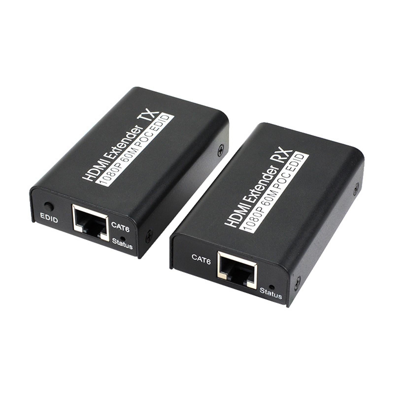 HDMI Extender 1080P 196 ft/60M HDCP1.2 Single Cable for Monitor HDTV EU Plug