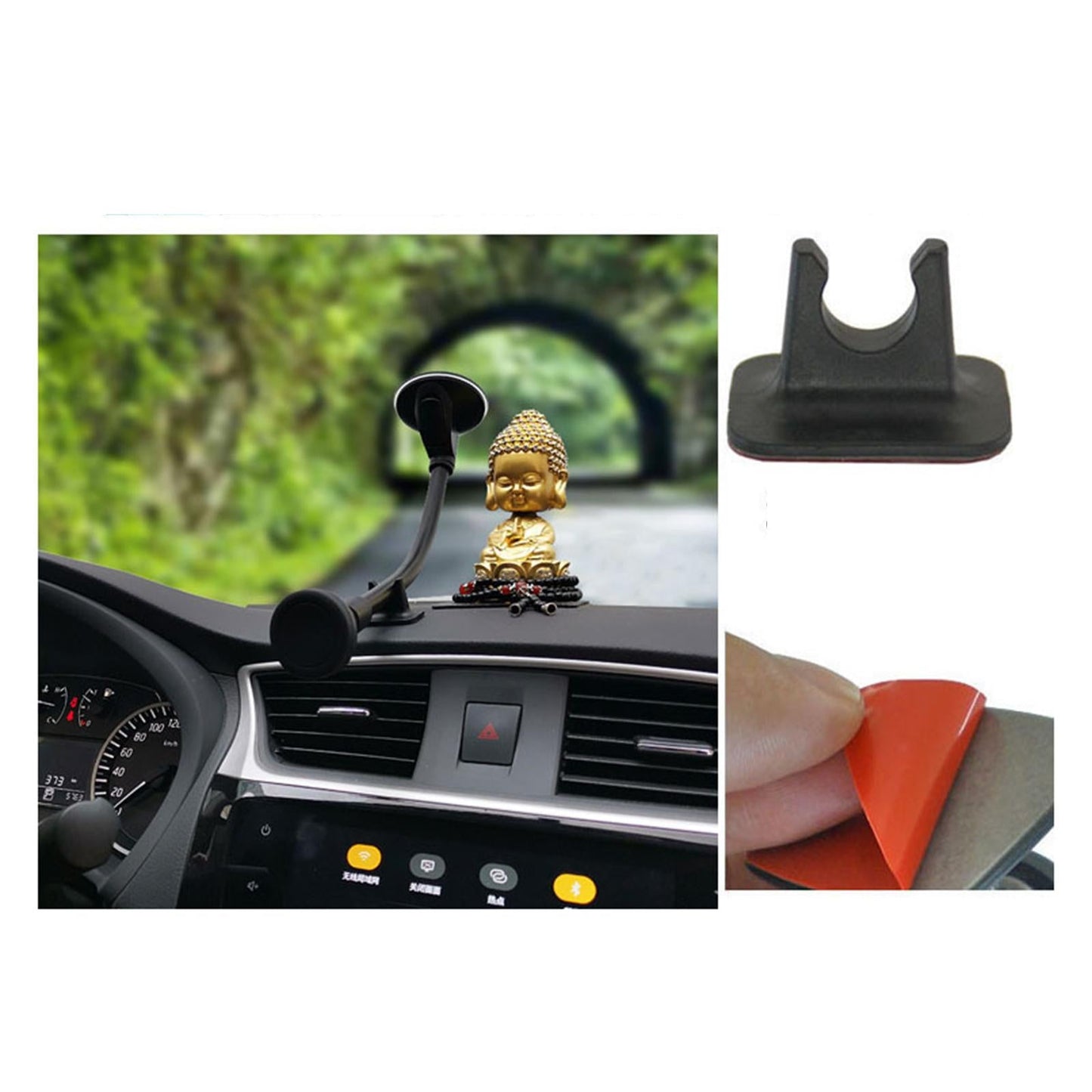 Universal Magnetic Phone Holder Magnet Adsorption Air Outlet GPS for Truck Rectangular tray