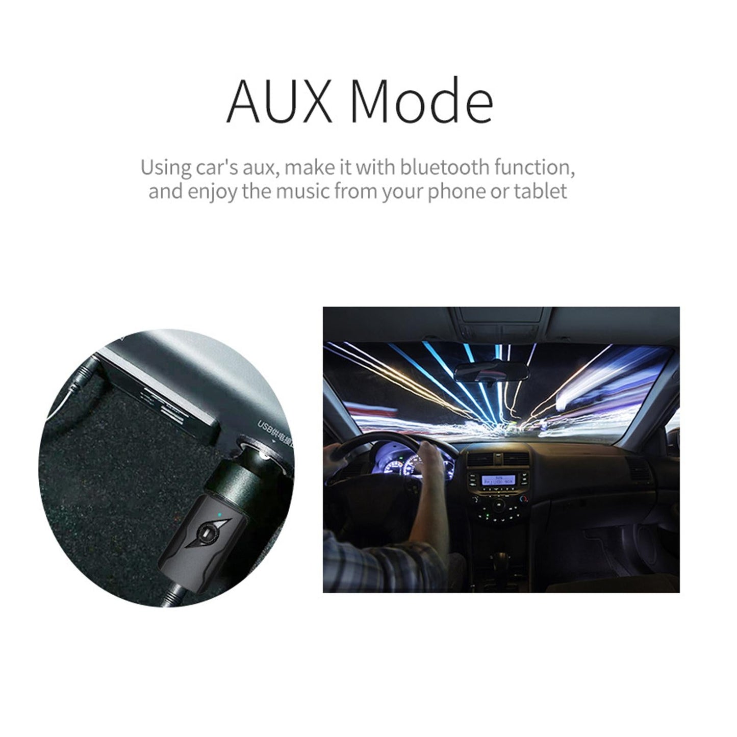 Mini USB Bluetooth 5.0 Wireless Audio Transmitter and Receiver Adapter Black