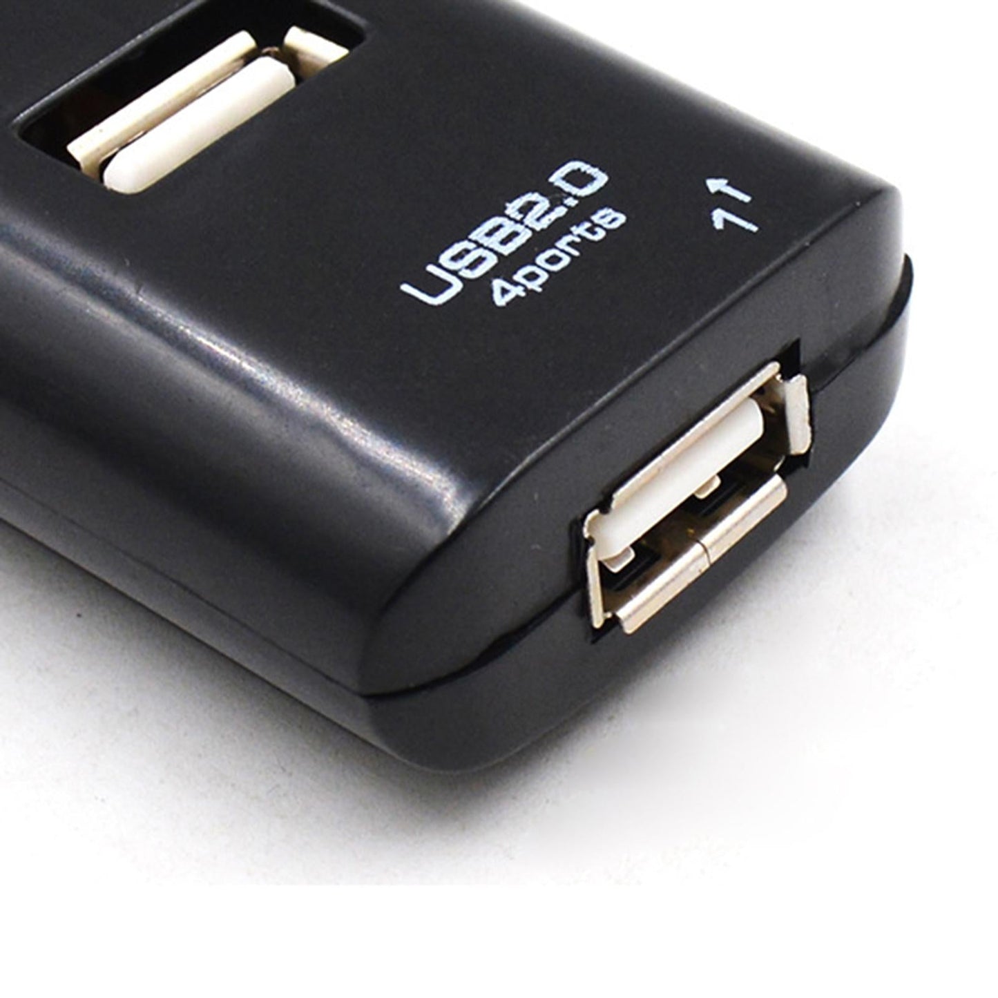 Portable USB HUB 2.0 4 Port Splitter Adapter Super Fast Durable Black