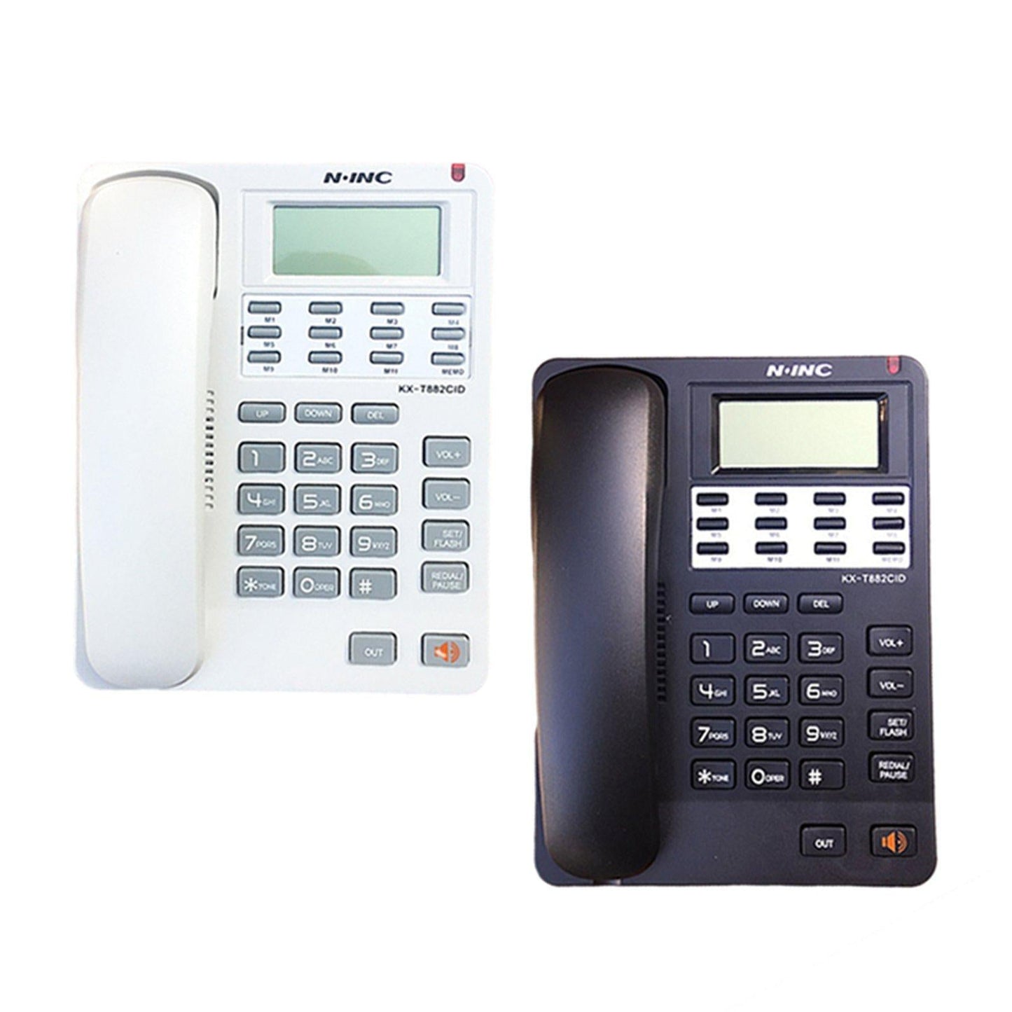 Corded Telephone Caller ID Volume Control Redial/P for Office Desktop black