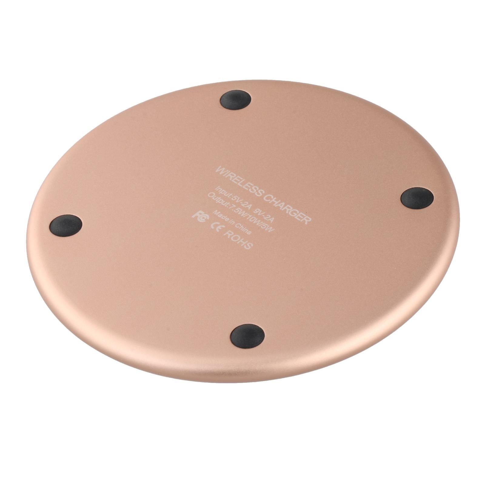 Qi Mirror Wireless Charger 10W Charging Base Quickly Charge for Smartphone Golden