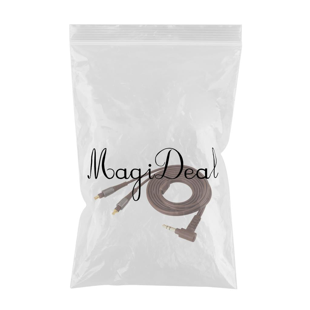 3.5mm/4.4mm Earphone Cable HiFi Headset Wire for ATH-ESW950 Brown 3.5mm