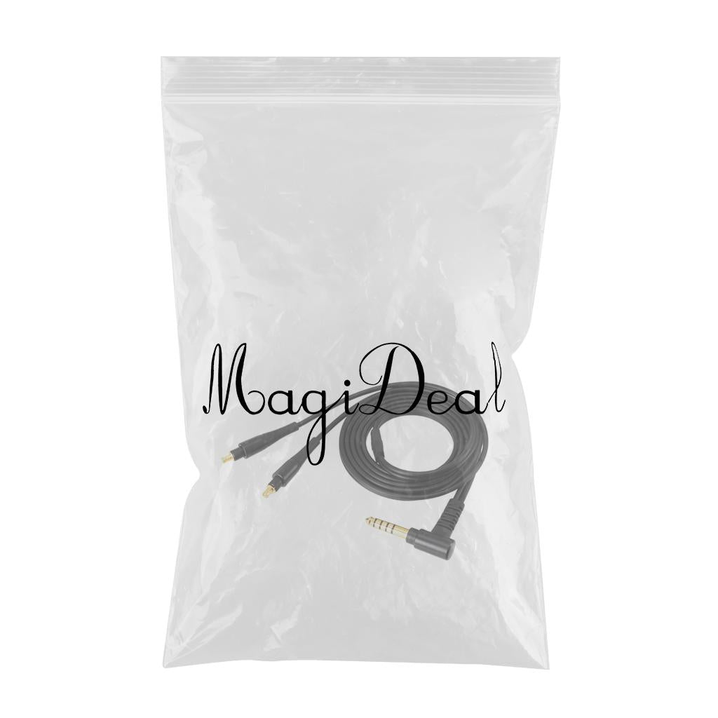 3.5mm/4.4mm Earphone Cable HiFi Headset Wire for ATH-ESW950 Black 3.5mm