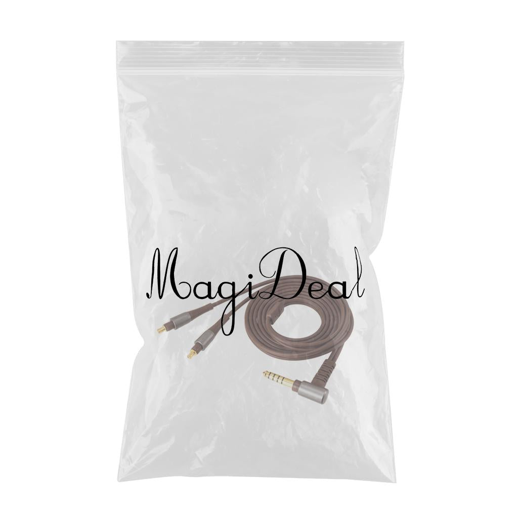 3.5mm/4.4mm Earphone Cable HiFi Headset Wire for ATH-ESW950 Brown 4.4mm