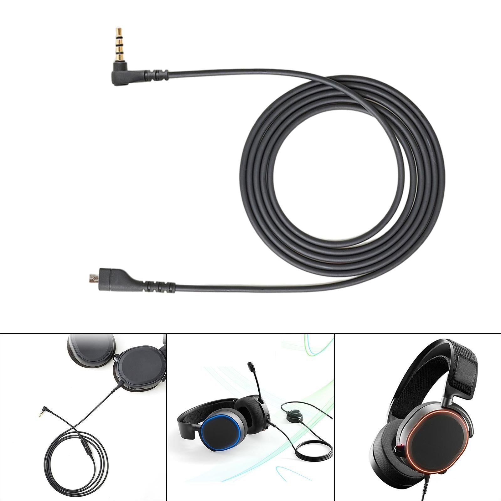 Sound Card Audio Cable For Steel-Series Arctis 3/5/7 Pro Headphone Conversion Line  16cm