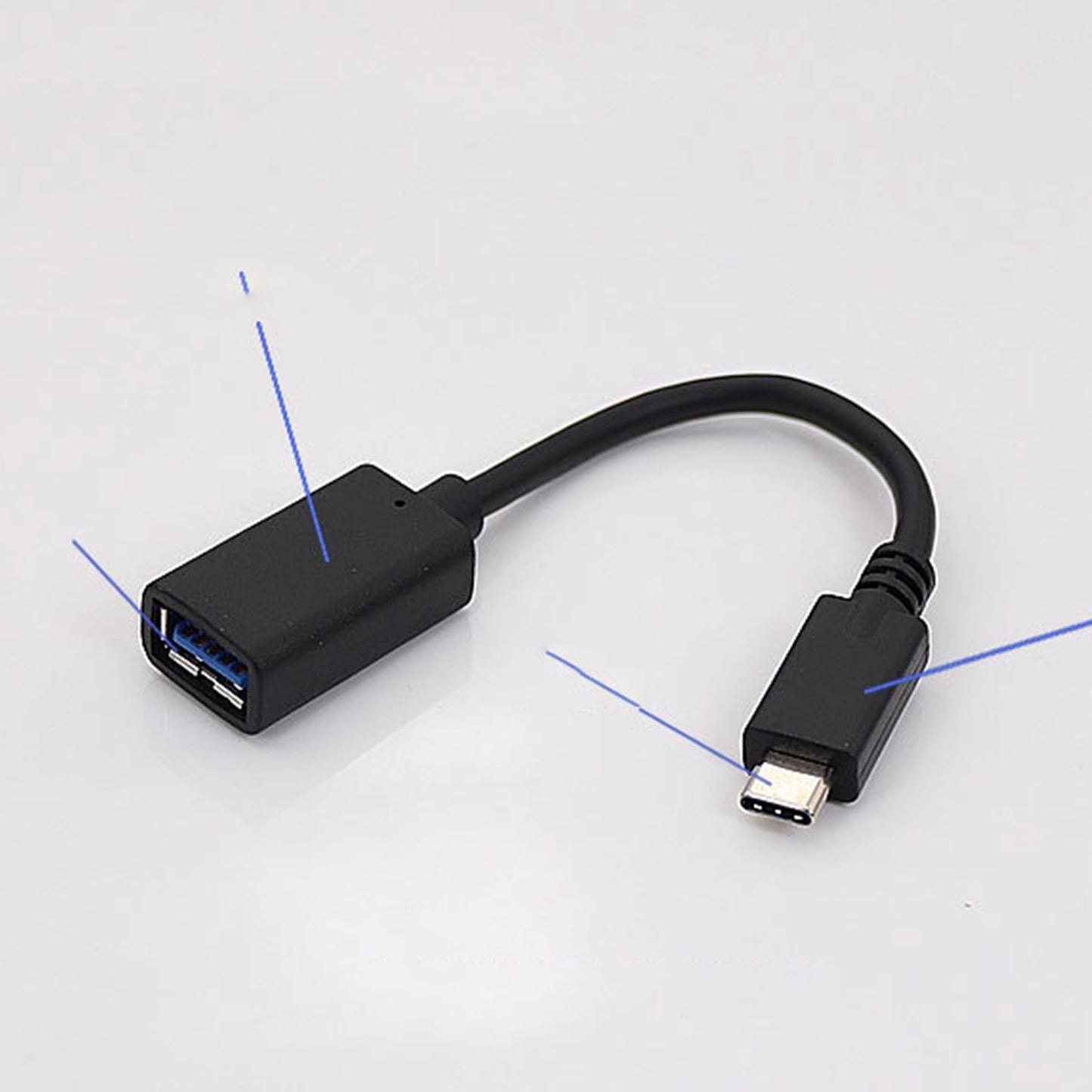 OTG USB-C 3.1 Adapter USB-C Male to USB-A Female for Samsun S8 S9