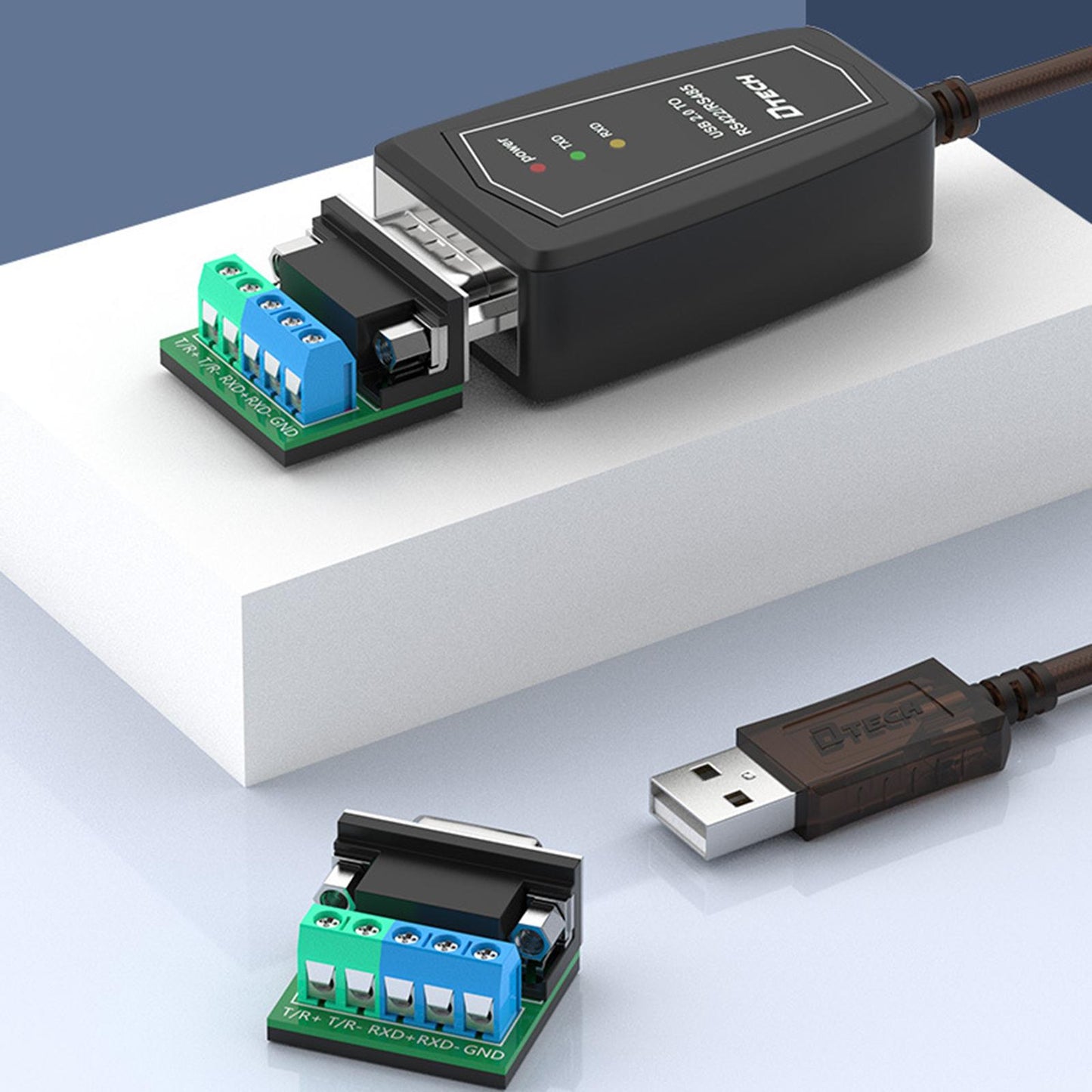 USB to RS422 or RS485 Serial Port Converter Adapters Cable 600W Anti-Surge Cable Length 0.5m
