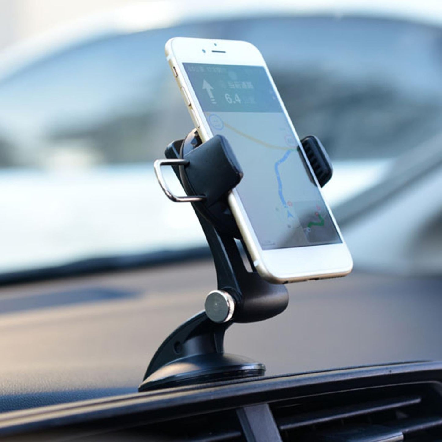 Car Phone Holder Adjustable Stand for Dashboard Air Vent Air Outlet Green