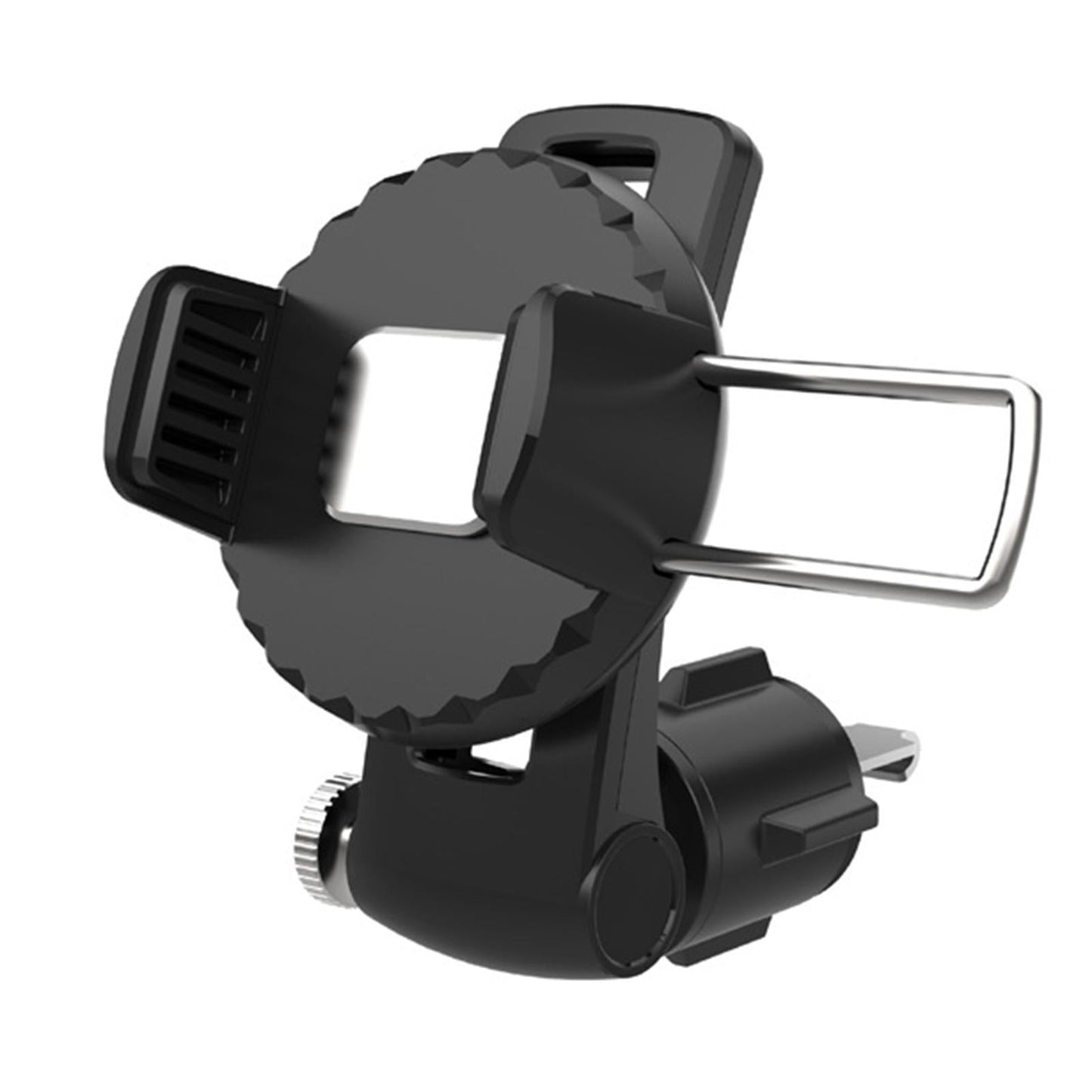 Car Phone Holder Adjustable Stand for Dashboard Air Vent Suction Black