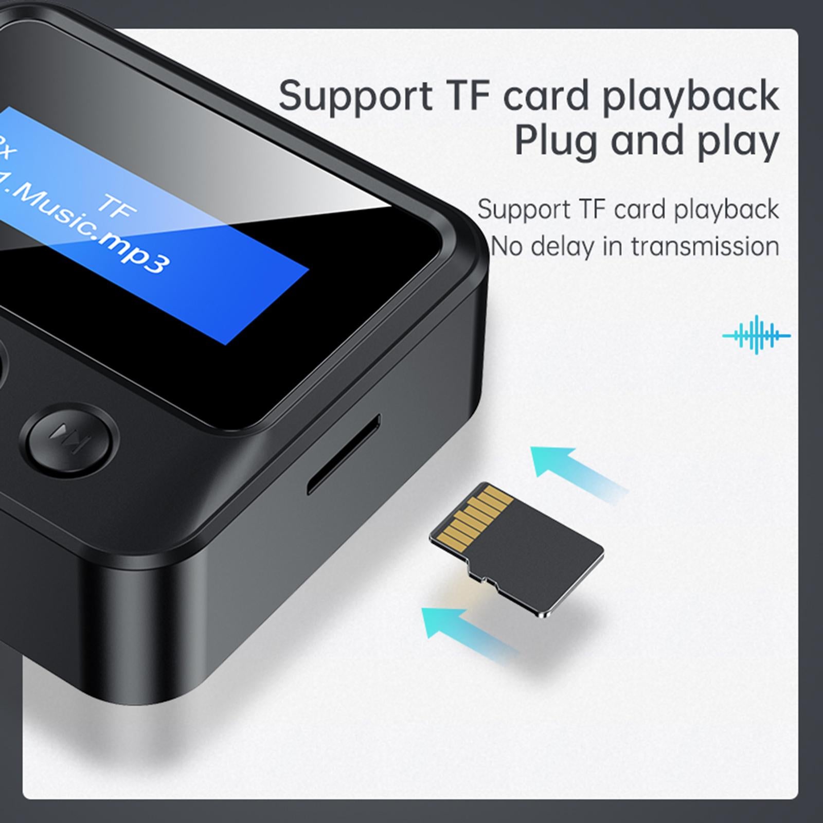Bluetooth Audio Adapter 3.5mm Wireless Noise Cancelling for Car Home TV