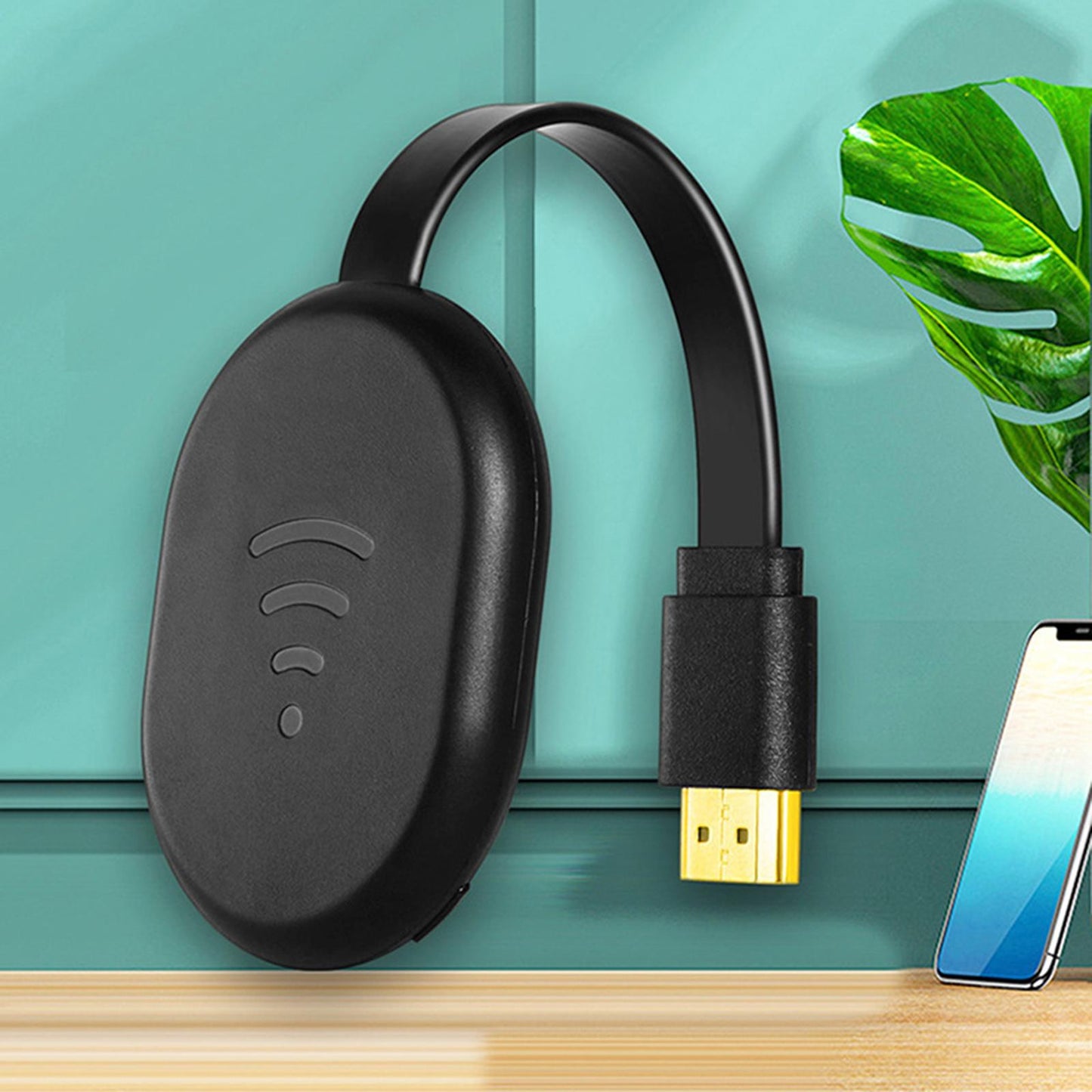 Wireless HDMI Adapter 5G 2.4G for Phone Tablet Laptop Android PC Smartphone Black