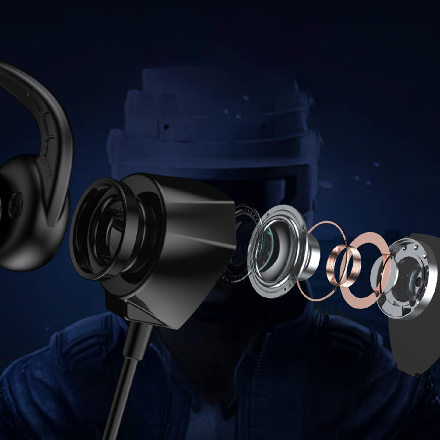 Gaming Earphone Gamer Headset Games Headphones 7.1 With Microphone  Red
