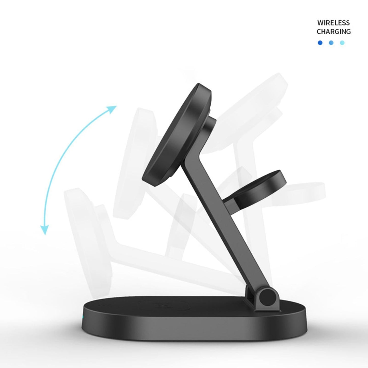 Magnetic Wireless Charger Stand for iPhone Max/13 Pro/13/12/11/11 Pro Black