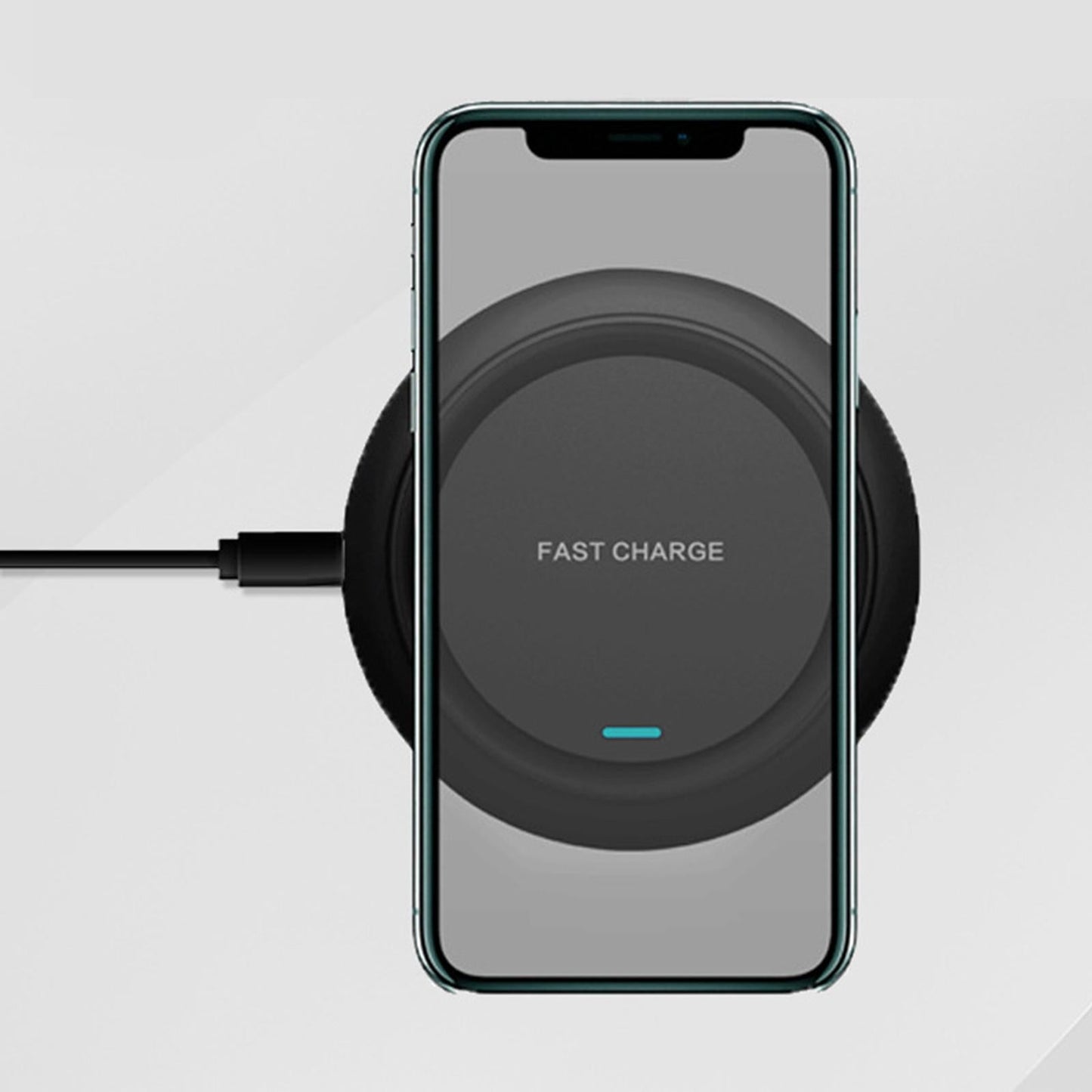 Wireless Charger Qi-Certified 10W/15W Thin for Samsung Galaxy S6 Edge Plus 10W White