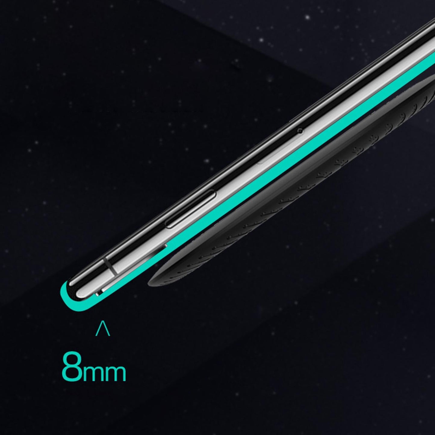 Wireless Charger Qi-Certified 10W/15W Thin for Samsung Galaxy S6 Edge Plus 15W Black