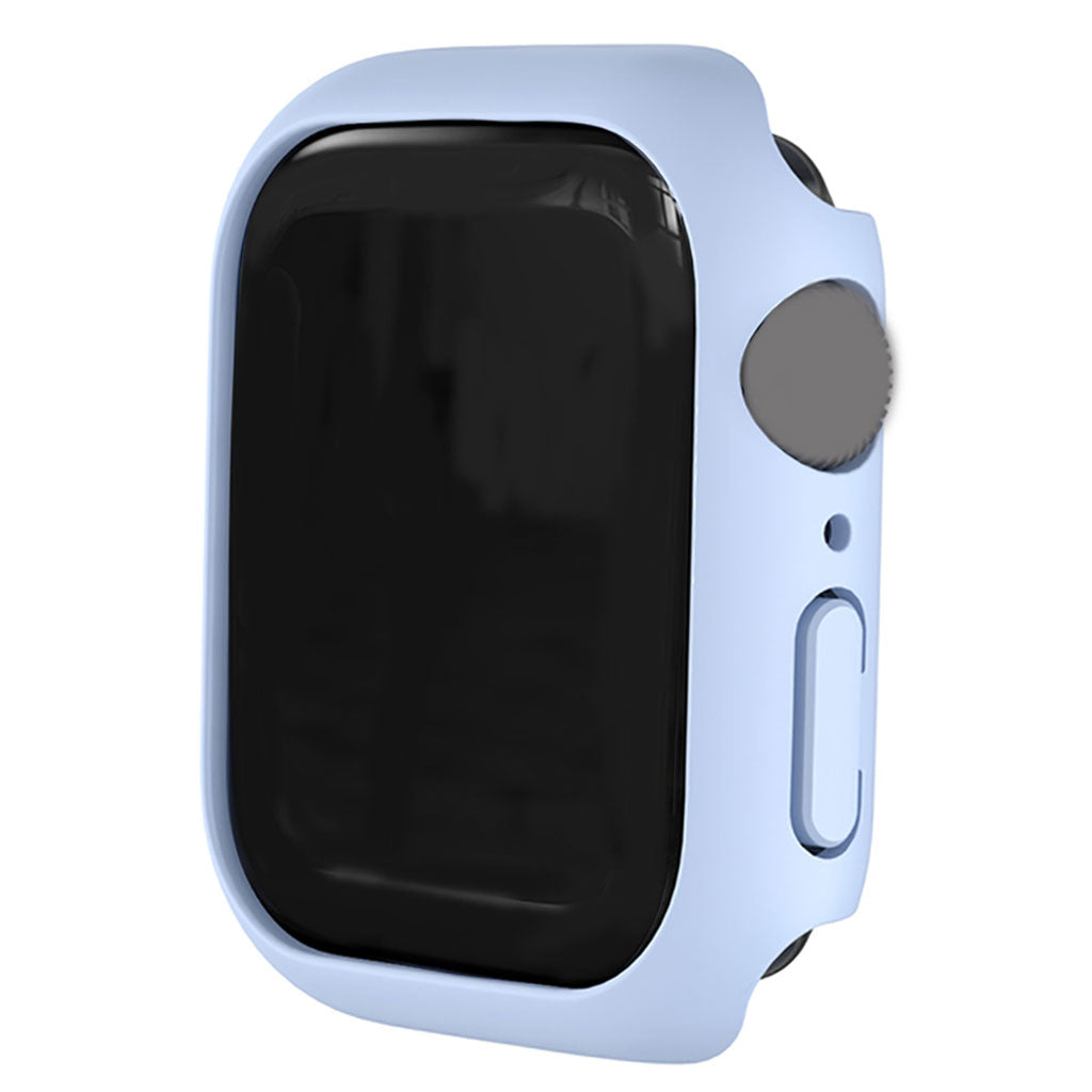45mm Bumper Frame Protective Case Waterproof for iWatch Series 7 Light Blue