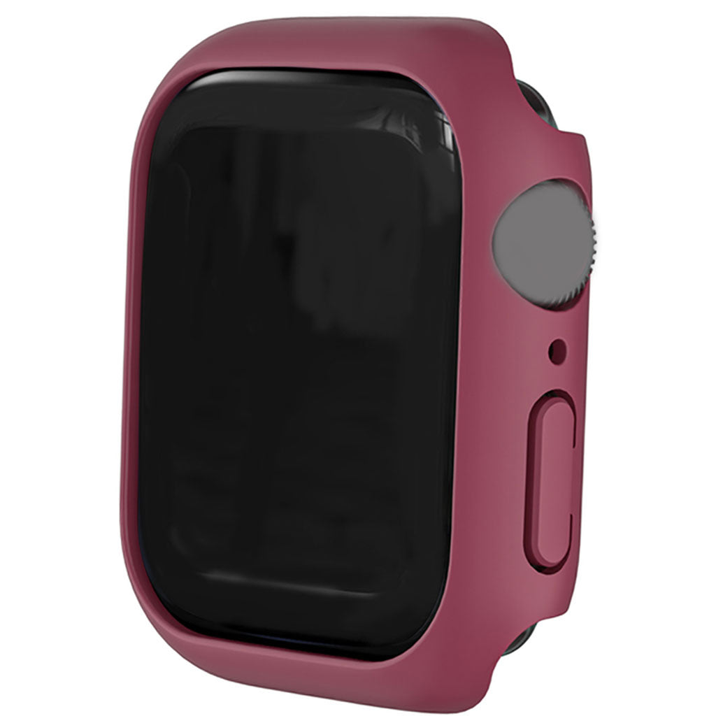 45mm Bumper Frame Protective Case Waterproof for iWatch Series 7 Dark Red