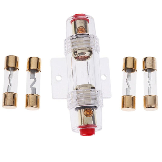 Agu Fuse Holder with 4 Amp Fuse for Automotive Car Audio Power Protect 15A