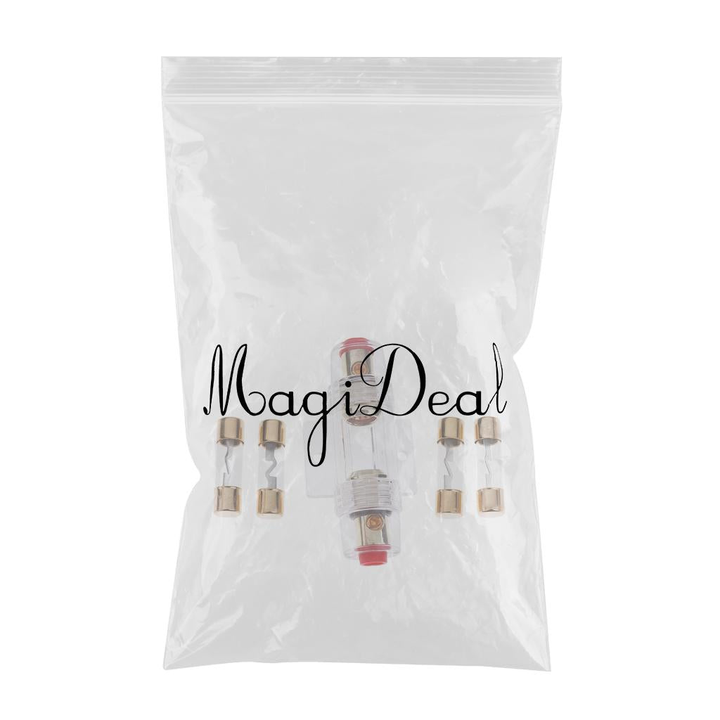 Agu Fuse Holder with 4 Amp Fuse for Automotive Car Audio Power Protect 15A