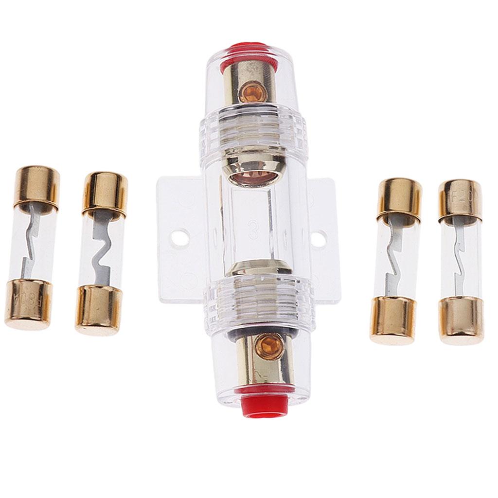 Agu Fuse Holder with 4 Amp Fuse for Automotive Car Audio Power Protect 10A