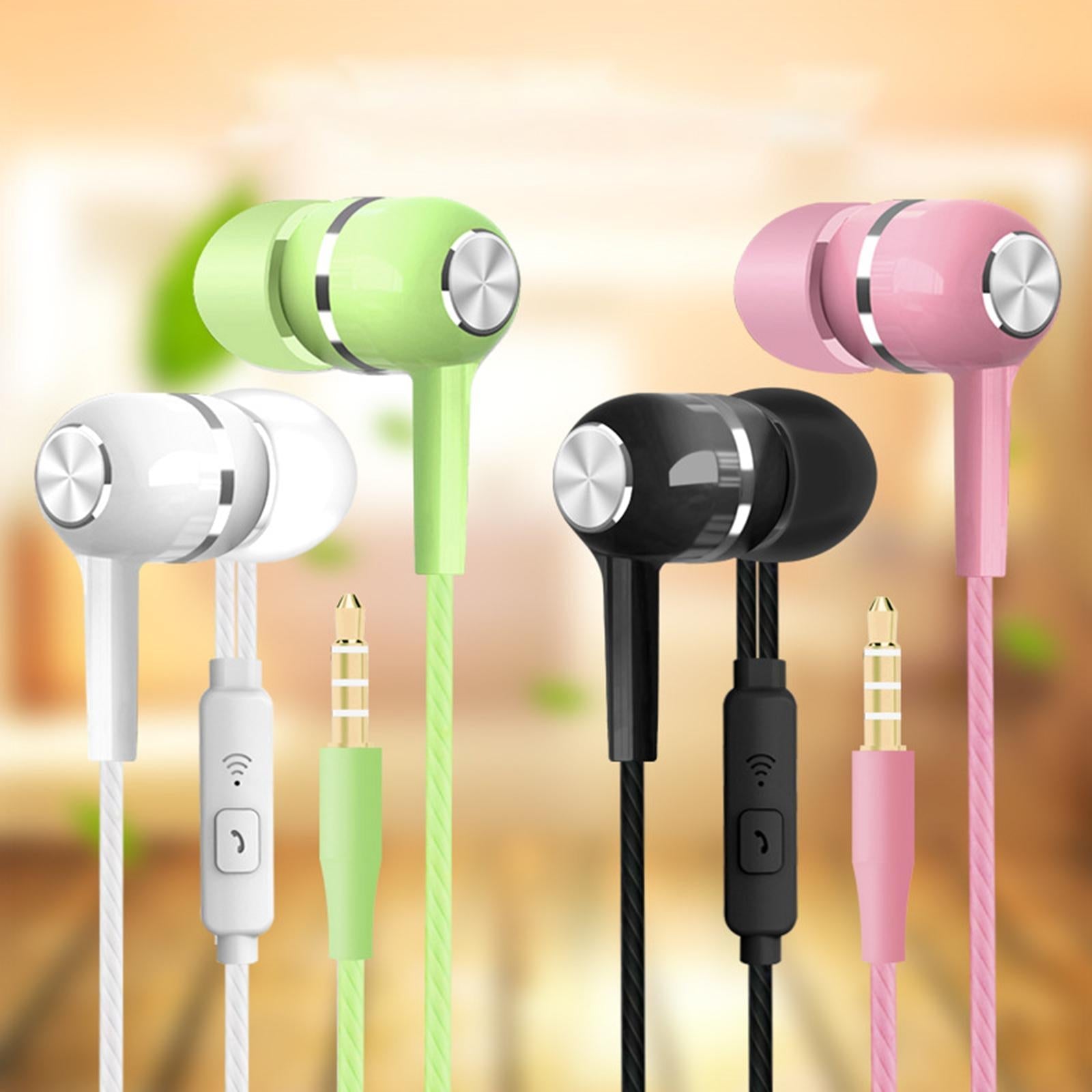 S12 3.5mm Earphone In-Ear for Smartphone PC Wire Control White Voice Control