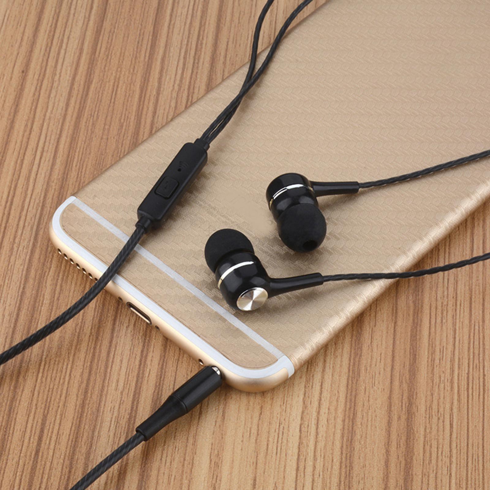 S12 3.5mm Earphone In-Ear for Smartphone PC Wire Control White Voice Control